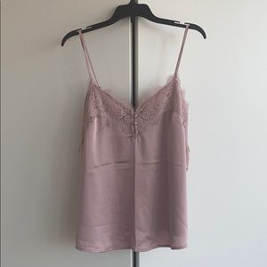 Abercrombie & Fitch pink lace cami